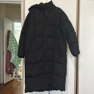 aritzia babaton crown puffer long down jacket parka large